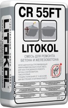 LITOKOL CR 55FT Быстрая, не сползающая смесь для ремонта бетона 25кг