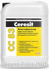 Ceresit CC 83 эластификатор цементных растворов, 5 л