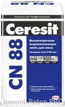 Ceresit CN 88 высокопрочный выравнивающий наливной пол, 25 кг