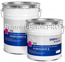DISPOMIX SLIMTOP 252 краска акрил-уретановая двухкомпонентная, 22,2 кг