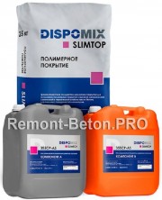 DISPOMIX SLIMTOP 355CP-AS покрытие наливное полиуретан-цементное антистатическое, 30,4 кг