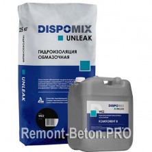 DISPOMIX Unleak WE2 гидроизоляция обмазочная эластичная, 35 кг