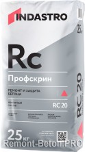 Индастро Профскрин RC20 ремонтный состав для ремонта бетона, 25 кг
