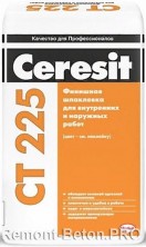 Ceresit CT 225 финишная шпаклёвка для наружных и внутренних работ, 25 кг