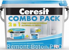 Ceresit CL 51 COMBO PACK 2 в 1 гидроизоляционная мастик 8 кг и лента 8 м